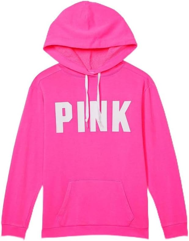 Victoria's Secret Women's PINK Logo Campus Hoodie Sweatshirt (XS-XXL)