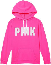 Victoria's Secret Women's PINK Logo Campus Hoodie Sweatshirt (XS-XXL)