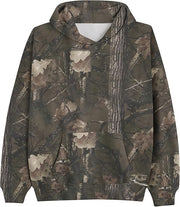 Camo Hoodie Womens Maple Leaf Fleece Hooded Sweatshirt Oversized Camouflage Hoodies For Women Trendy