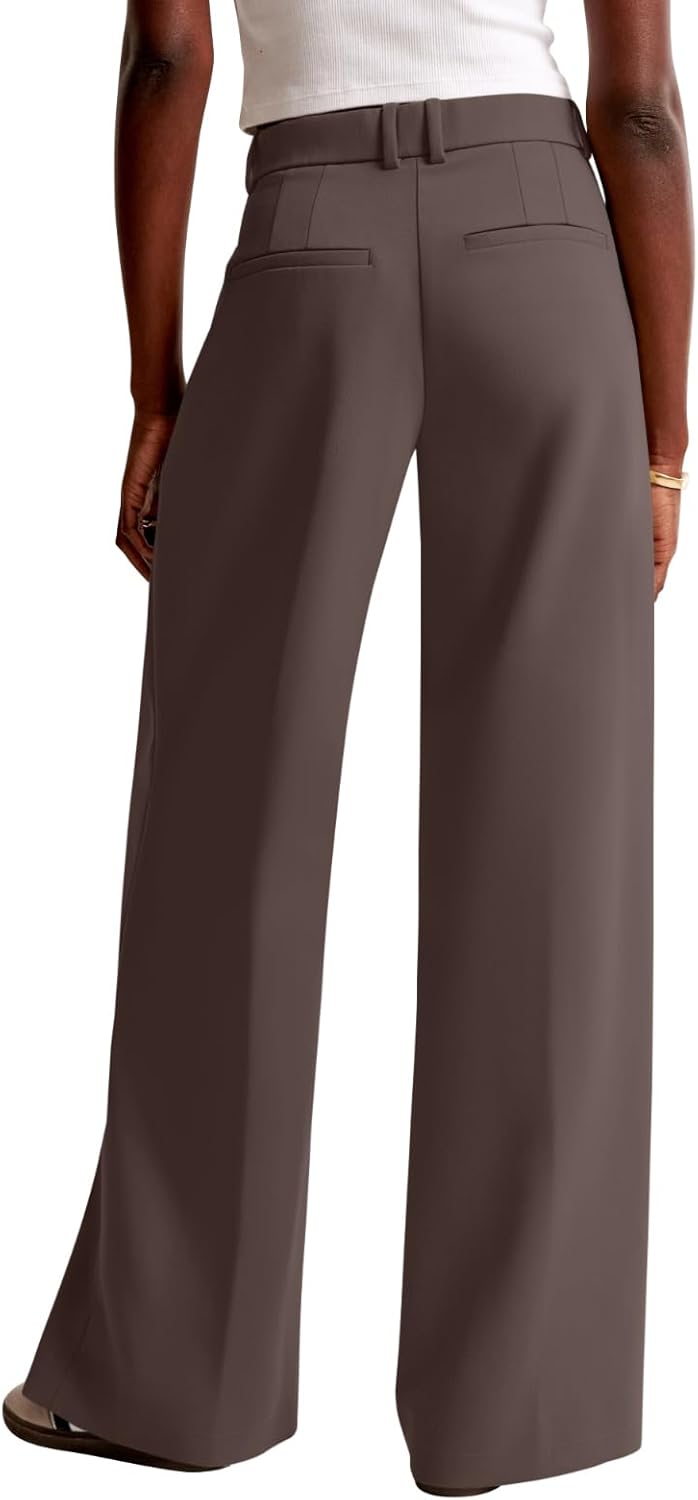 NIMIN Women Wide Leg Pants High Waisted Business Casual Work Trousers Dressy Pants with Pockets