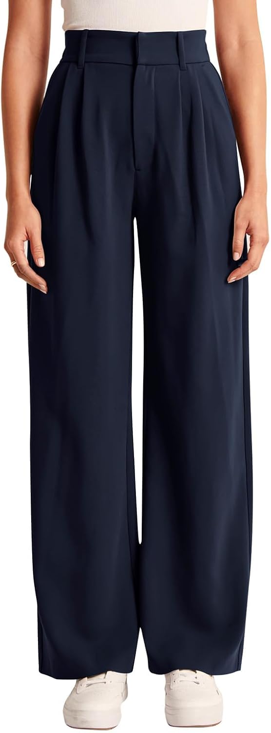 NIMIN High Waisted Work Pants for Women Business Casual Outfits 2025 Office Dress Pants Trousers with Pockets