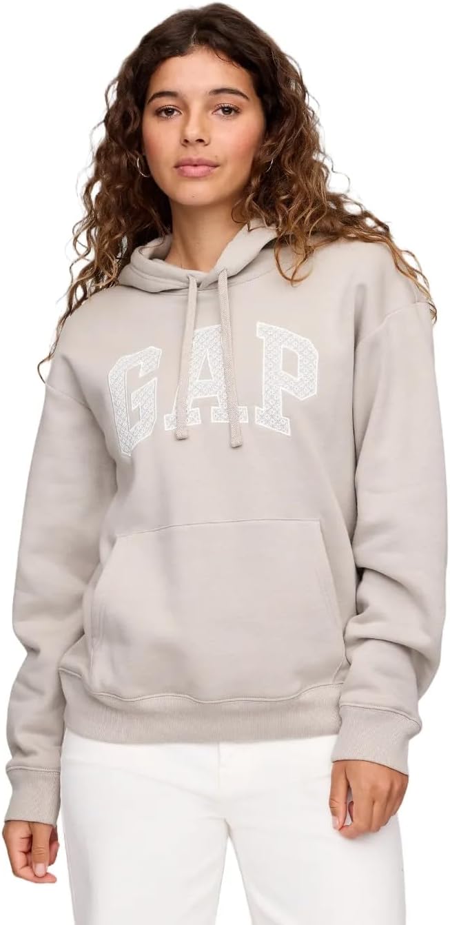 GAP Women's Logo Hoodie Hooded Pull-on Sweatshirt