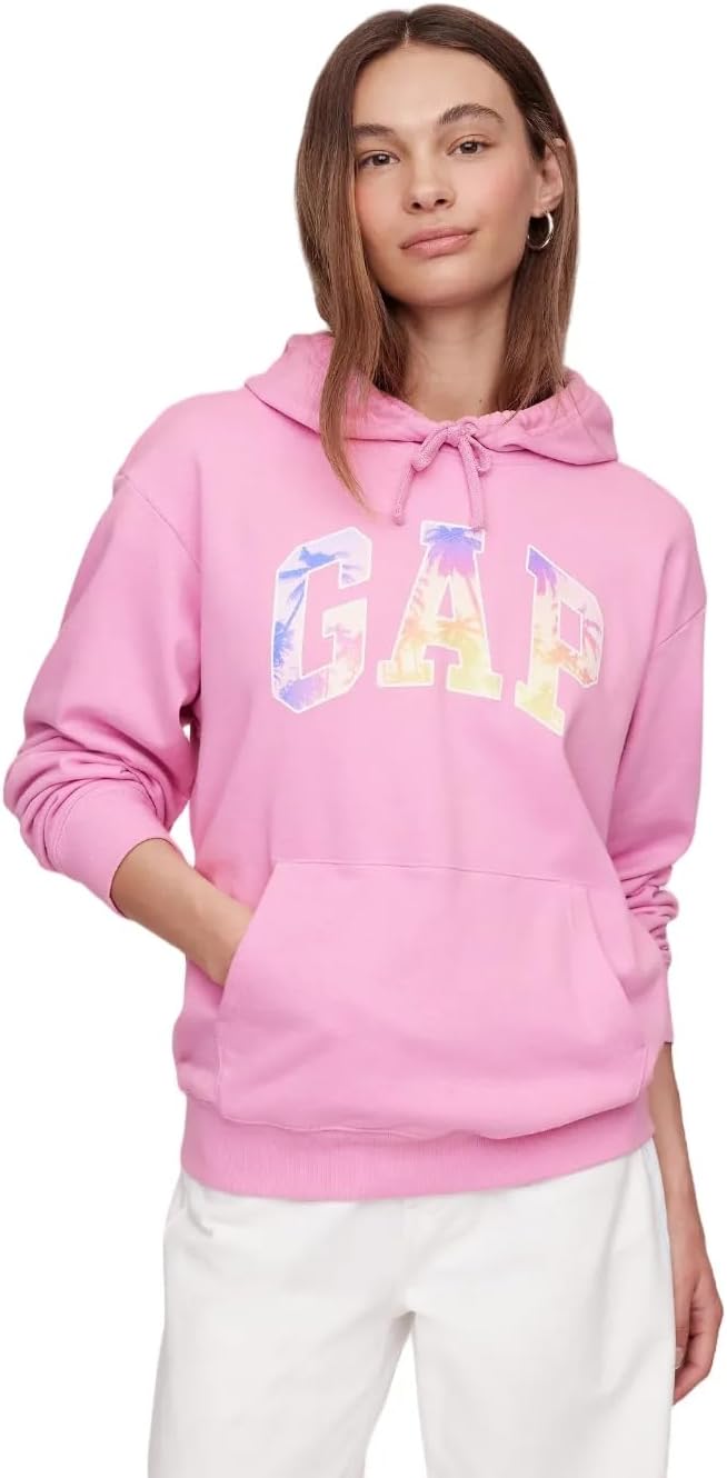 GAP Women's Logo Hoodie Hooded Pull-on Sweatshirt