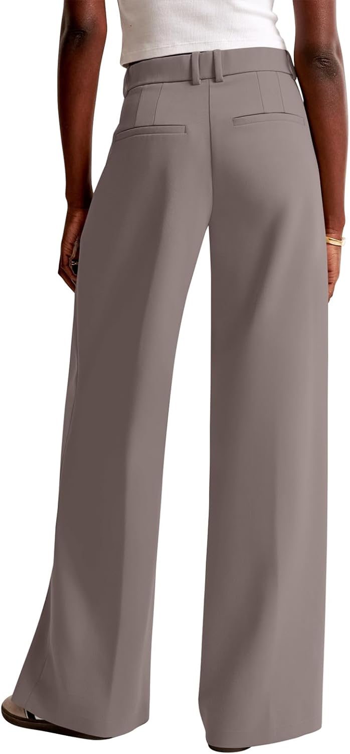 NIMIN Women Wide Leg Pants High Waisted Business Casual Work Trousers Dressy Pants with Pockets