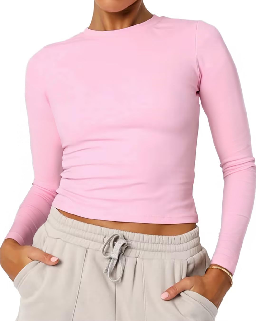 Women's Basic Summer Short Sleeve Crewneck T-Shirts Y2K Cute Going Out Tops Baby Tee