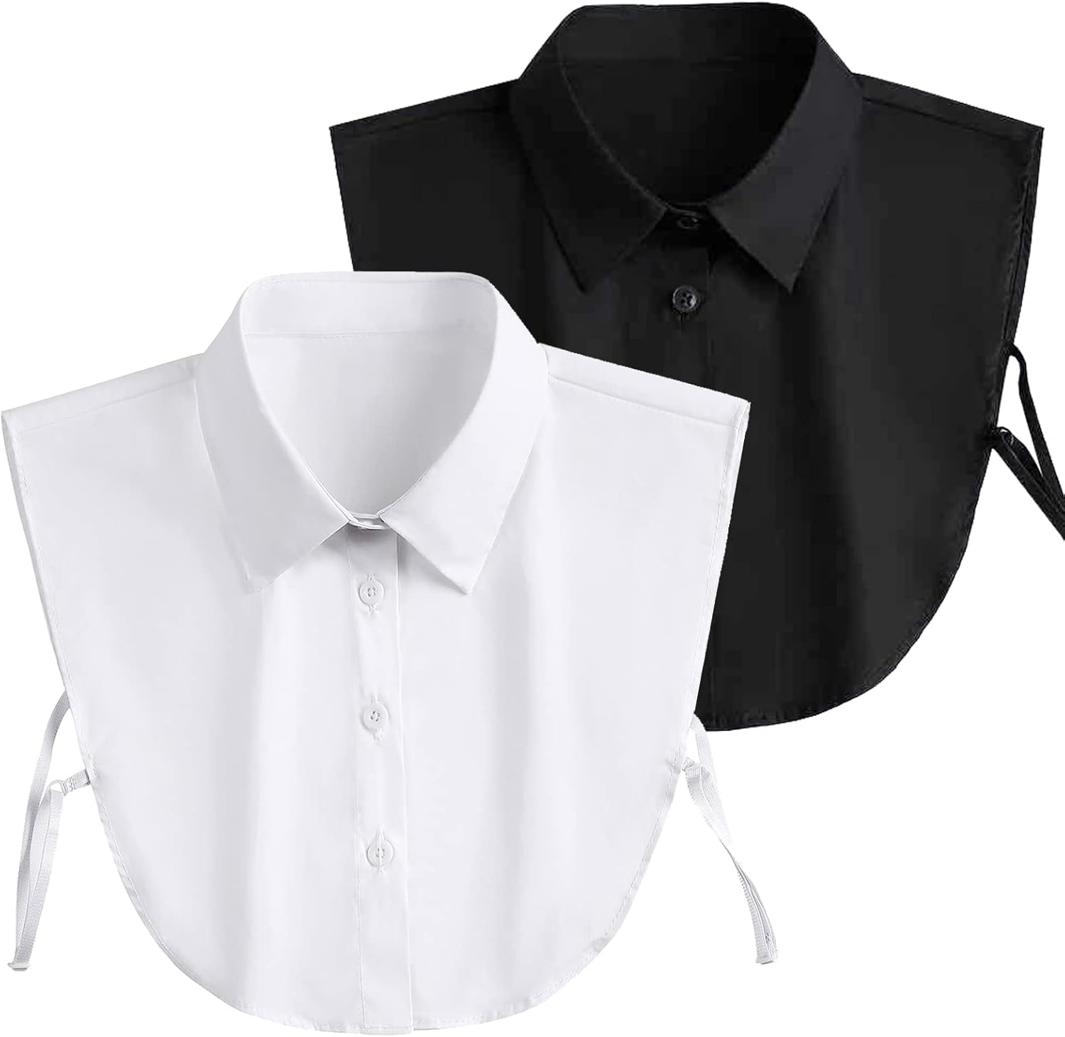 Shinywear Fake Collar Detachable Dickey Blouse Half Shirts Peter Pan Faux False Collar for Women Girls Favors