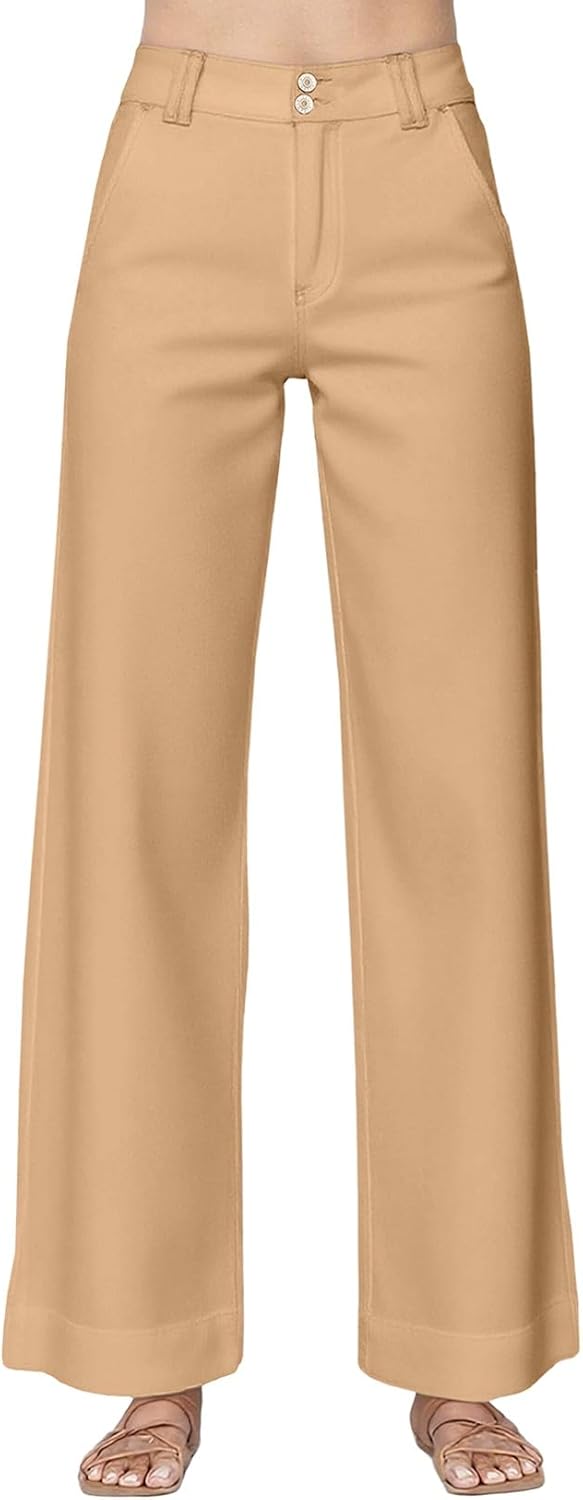 Astylish Jeans for Women Wide Leg High Waisted Stretchy Straight Leg Jean Baggy Trendy 2025 Denim Pants with Slanted Pockets