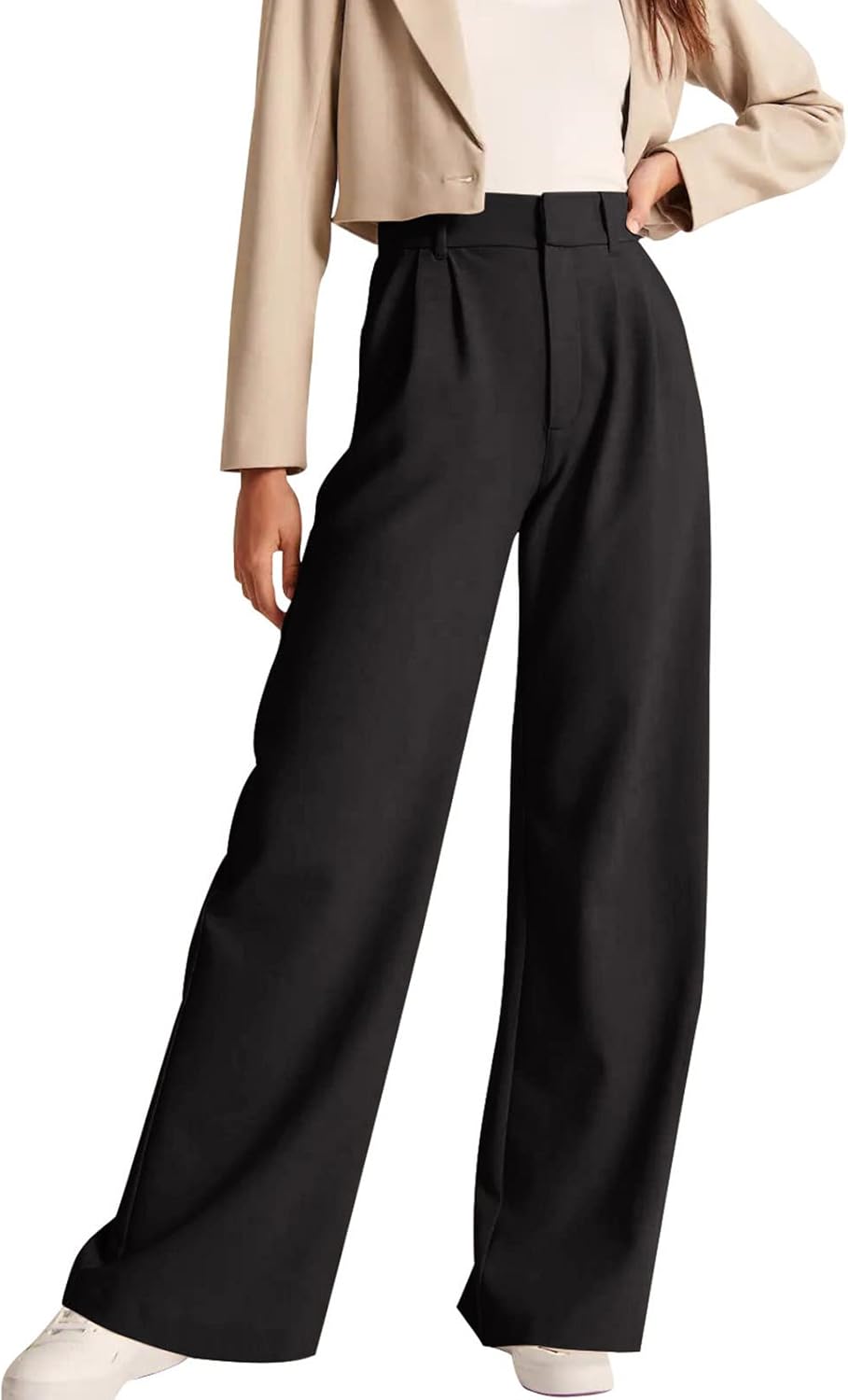 NIMIN High Waisted Work Pants for Women Business Casual Outfits 2025 Office Dress Pants Trousers with Pockets