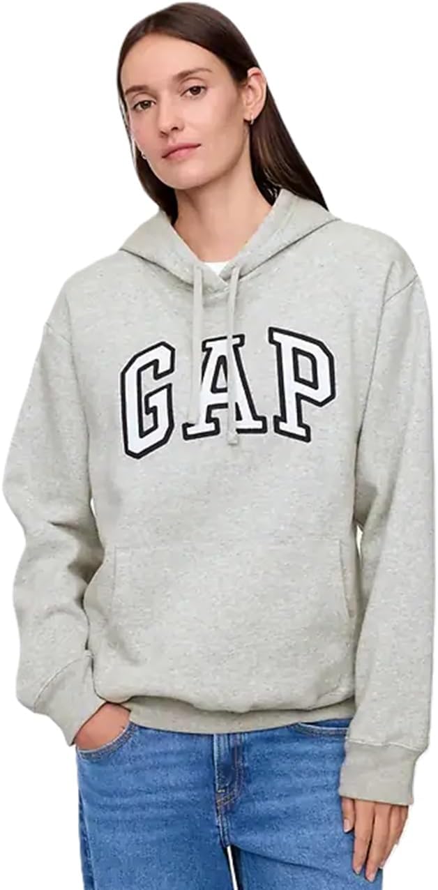 GAP womens Logo Hoodie Hooded Full Zip Sweatshirt