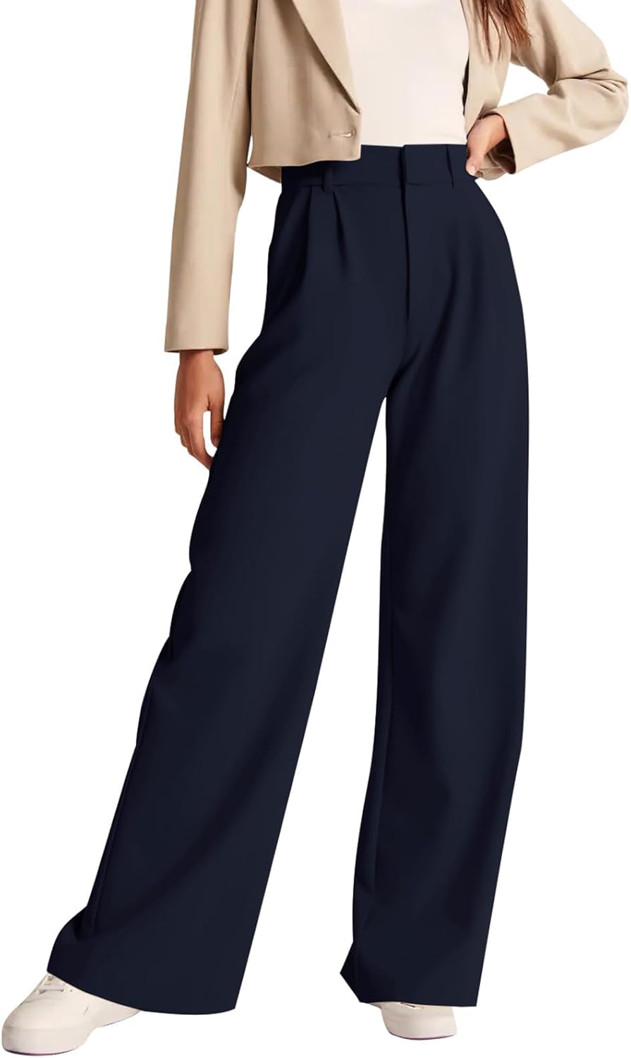 NIMIN High Waisted Work Pants for Women Business Casual Outfits 2025 Office Dress Pants Trousers with Pockets