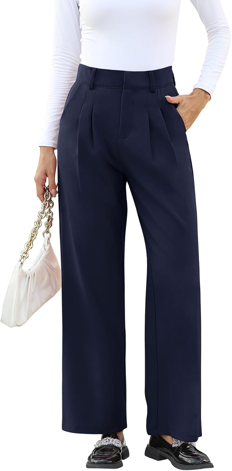 NIMIN High Waisted Work Pants for Women Business Casual Outfits 2025 Office Dress Pants Trousers with Pockets