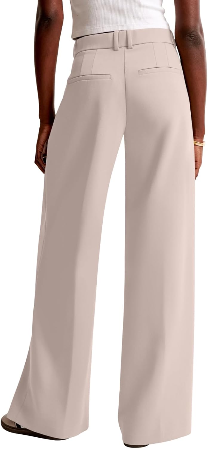 NIMIN Women Wide Leg Pants High Waisted Business Casual Work Trousers Dressy Pants with Pockets