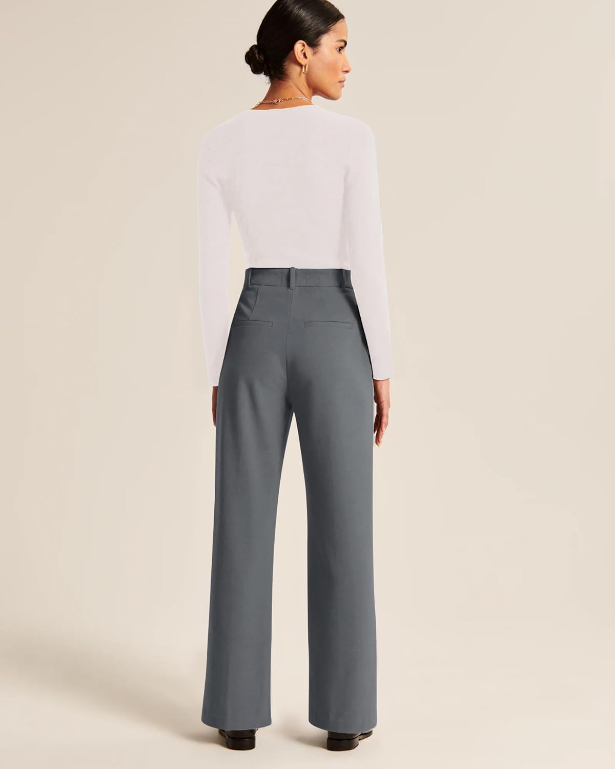 NIMIN High Waisted Work Pants for Women Business Casual Outfits 2025 Office Dress Pants Trousers with Pockets