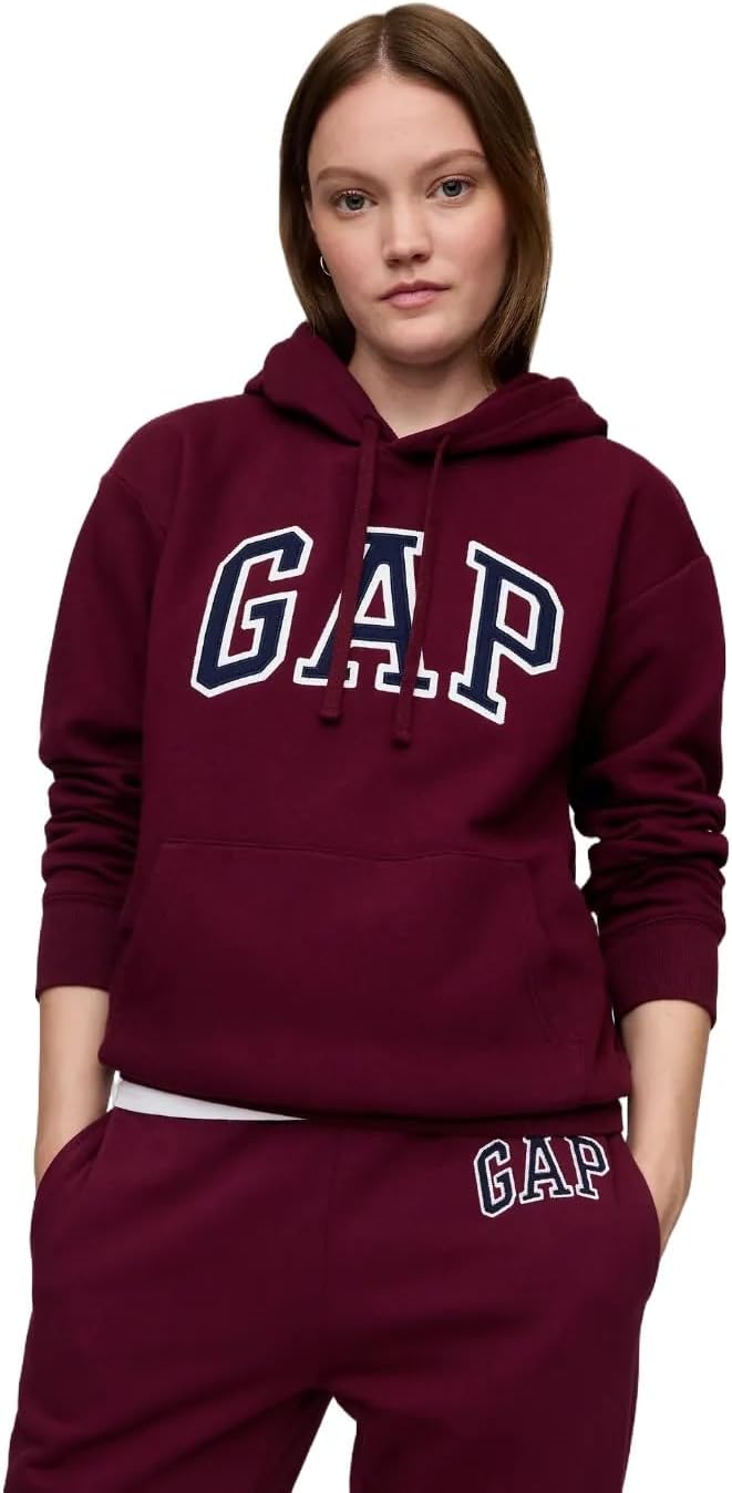GAP Women's Logo Hoodie Hooded Pull-on Sweatshirt