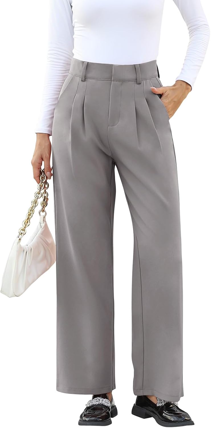 NIMIN High Waisted Work Pants for Women Business Casual Outfits 2025 Office Dress Pants Trousers with Pockets
