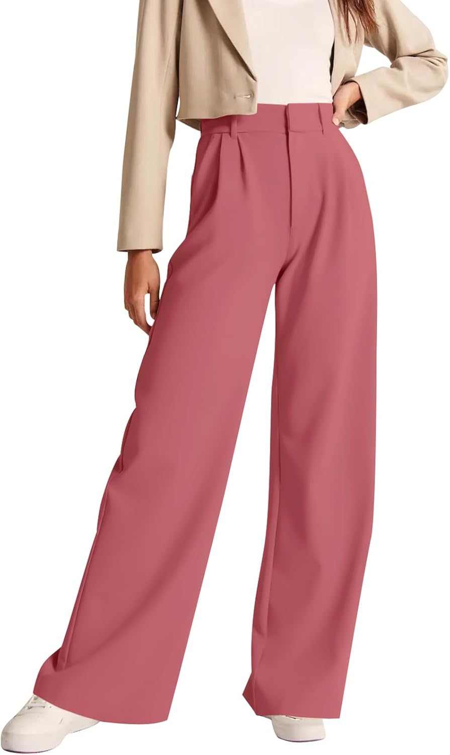 NIMIN High Waisted Work Pants for Women Business Casual Outfits 2025 Office Dress Pants Trousers with Pockets