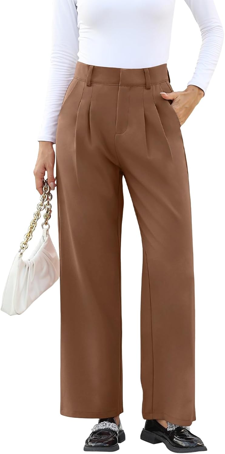 NIMIN High Waisted Work Pants for Women Business Casual Outfits 2025 Office Dress Pants Trousers with Pockets