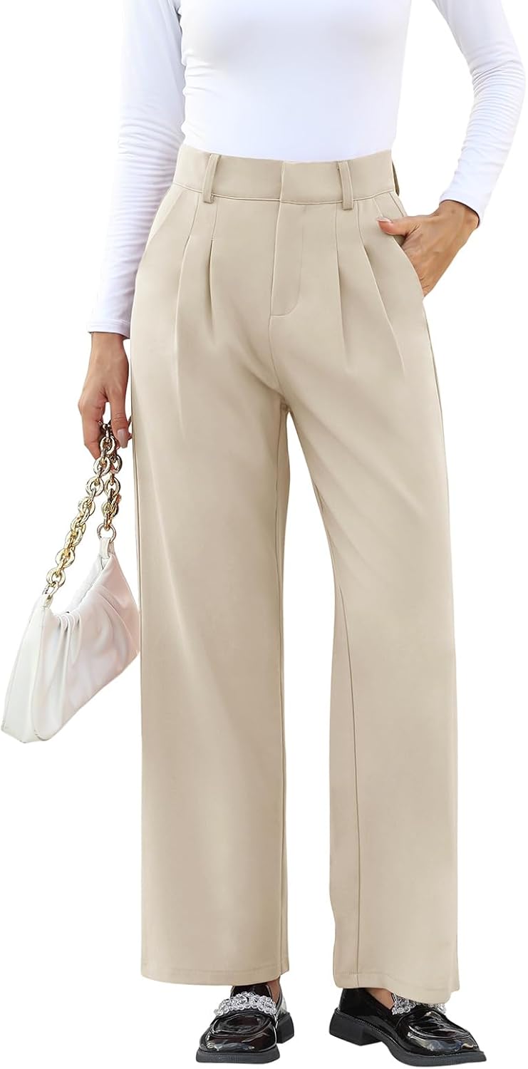 NIMIN High Waisted Work Pants for Women Business Casual Outfits 2025 Office Dress Pants Trousers with Pockets