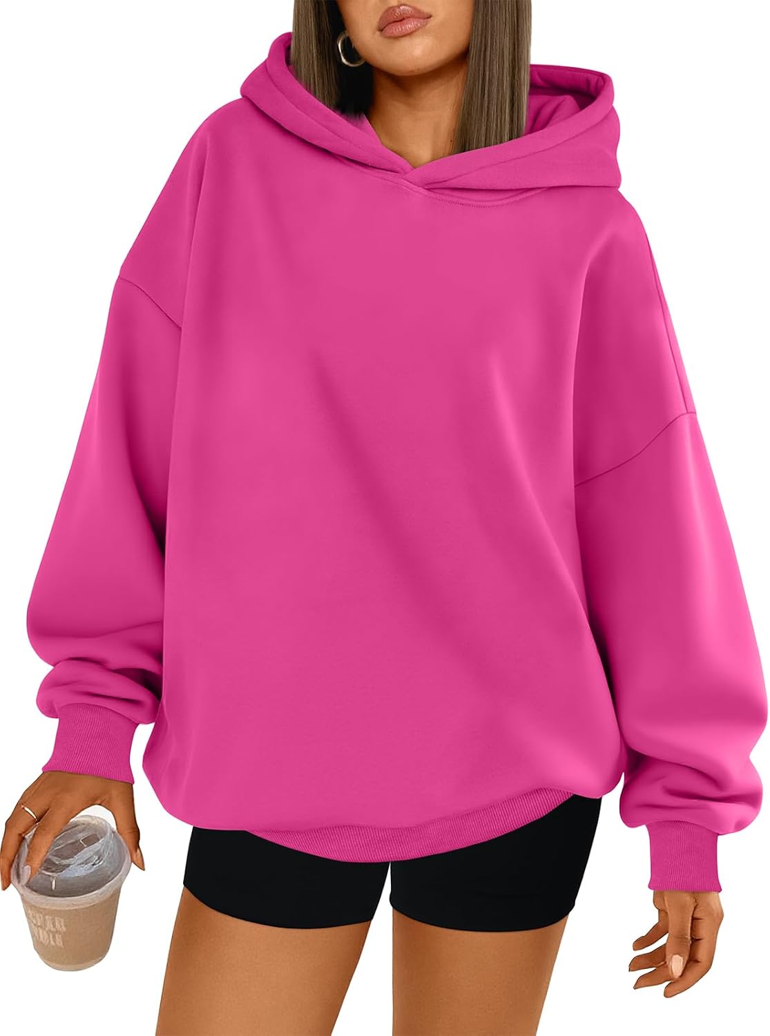 Trendy Queen Womens Oversized Hoodies Comfy Sweatshirts Fall Fashion 2025 Outfits Casual Tops Fleece Clothes with Pockets