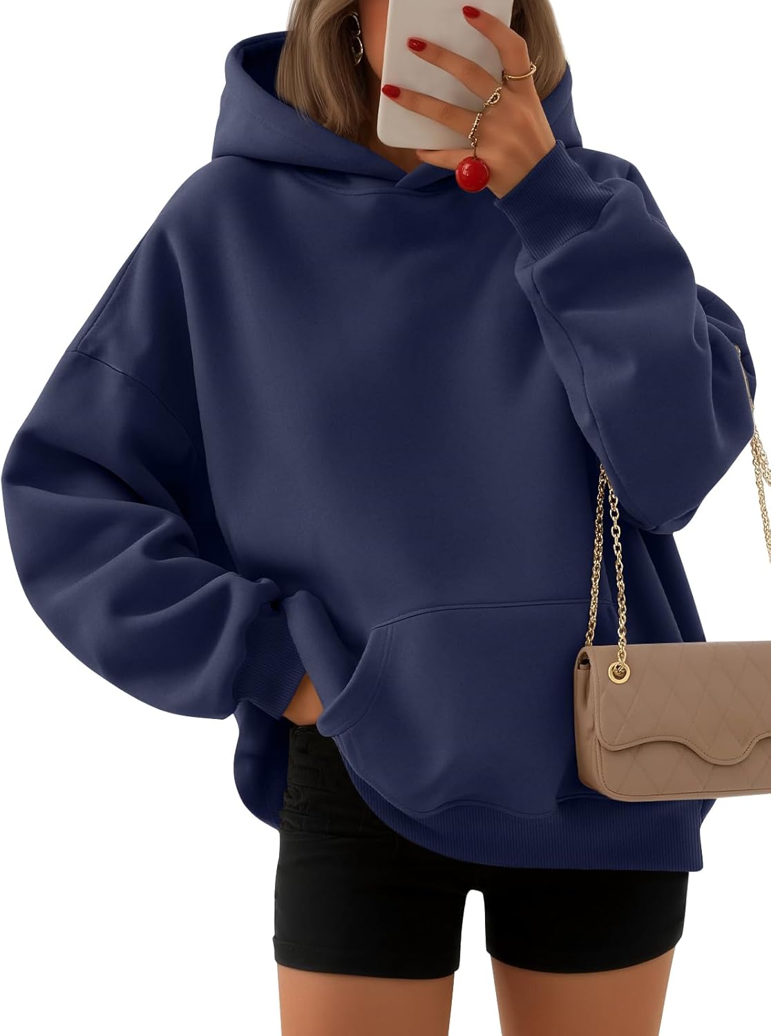 EFAN Womens Hoodies Oversized Sweatshirts Pullover Fleece Sweaters Long Sleeve Winter Fall Outfits Fashion Y2k Clothes