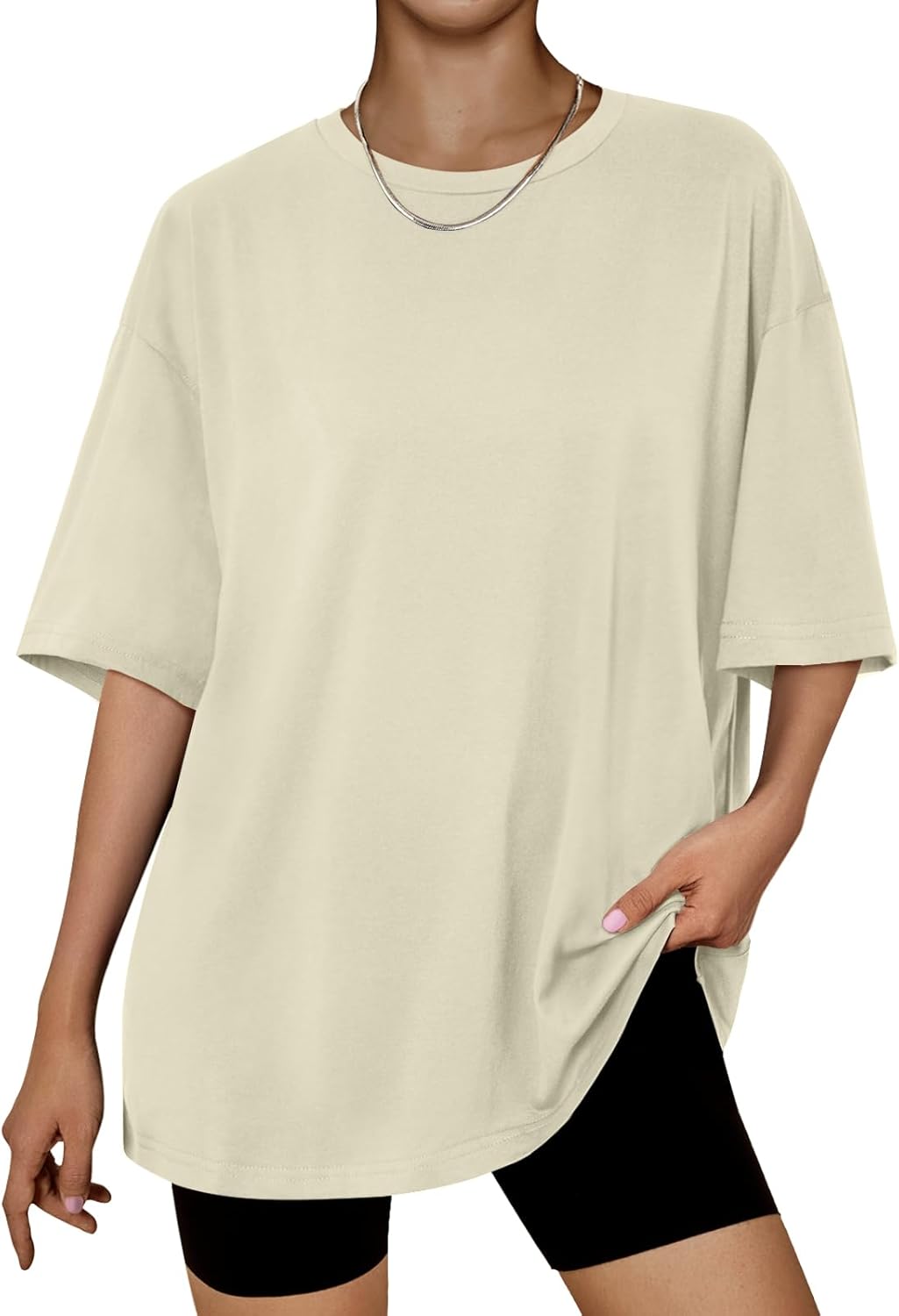 Trendy Queen Womens Oversized Summer T Shirts Plus Size Batwing Cute Casual Tops Short Sleeves Fashion Workout Clothes