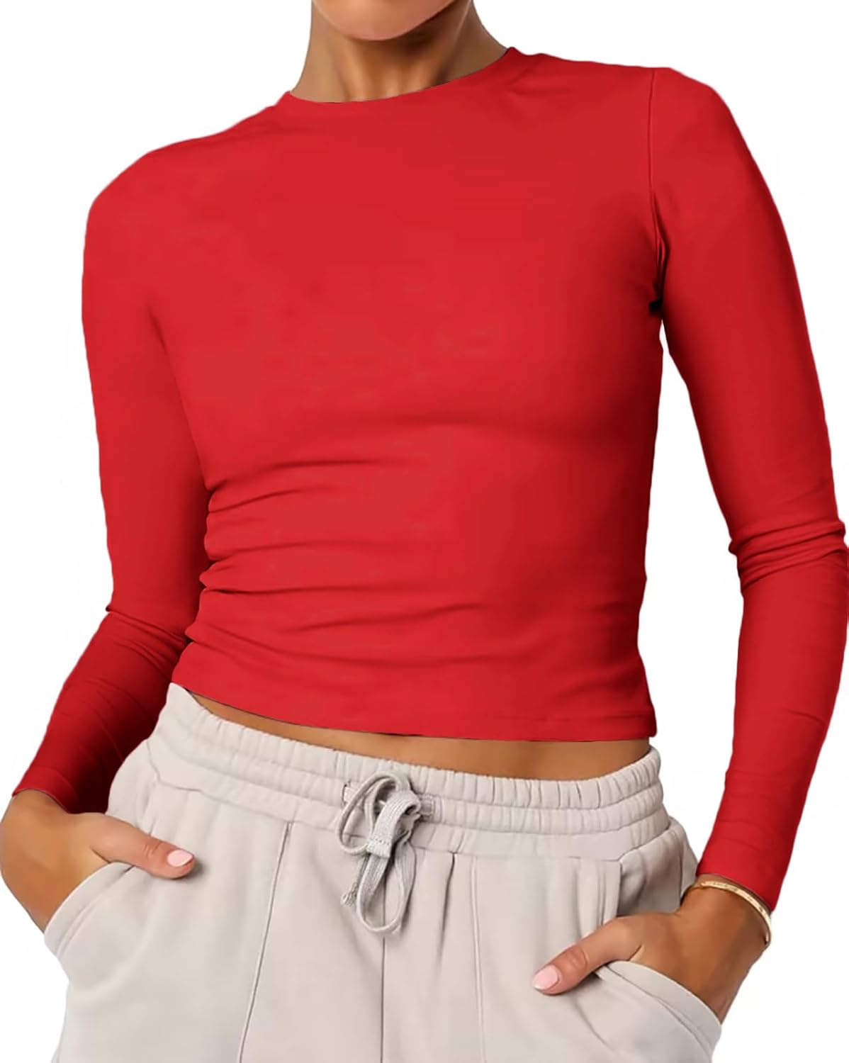 Women's Basic Summer Short Sleeve Crewneck T-Shirts Y2K Cute Going Out Tops Baby Tee