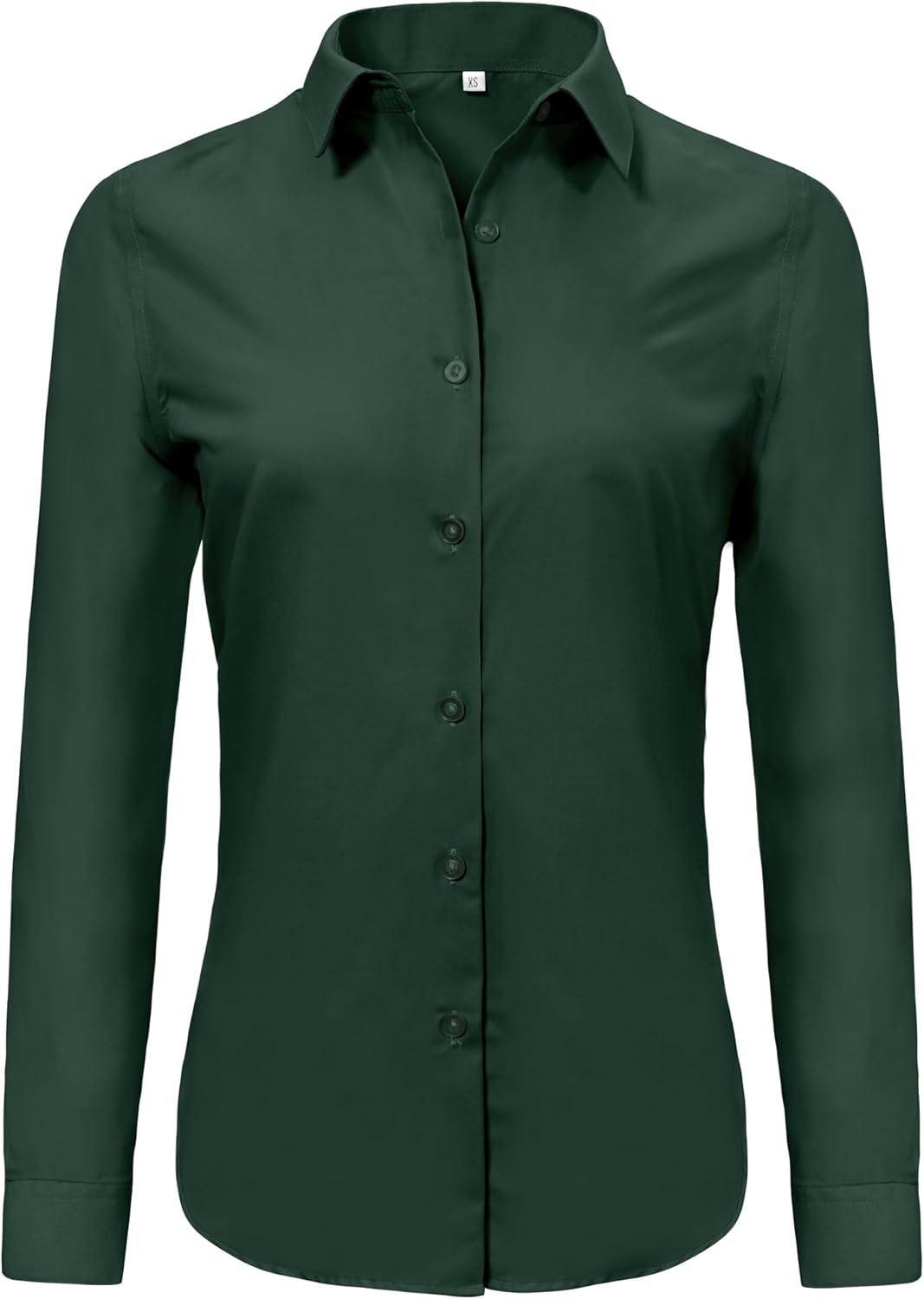 Ruisin Super Soft Wrinkle Free Button Down Shirts for Women Solid Long Sleeve Striped Formal Work Dress Blouses Tops