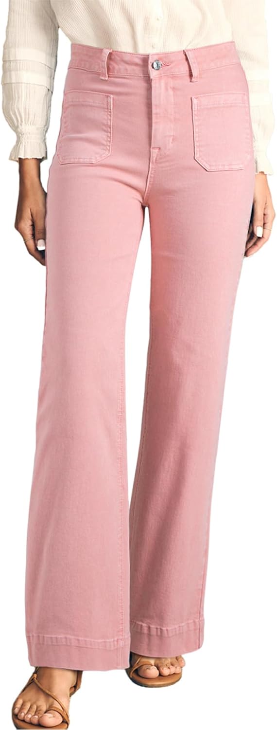 Astylish Women's Wide Leg Jeans High Waisted Stretchy Straight Leg Jeans Loose Trendy Denim Pants with Pocket