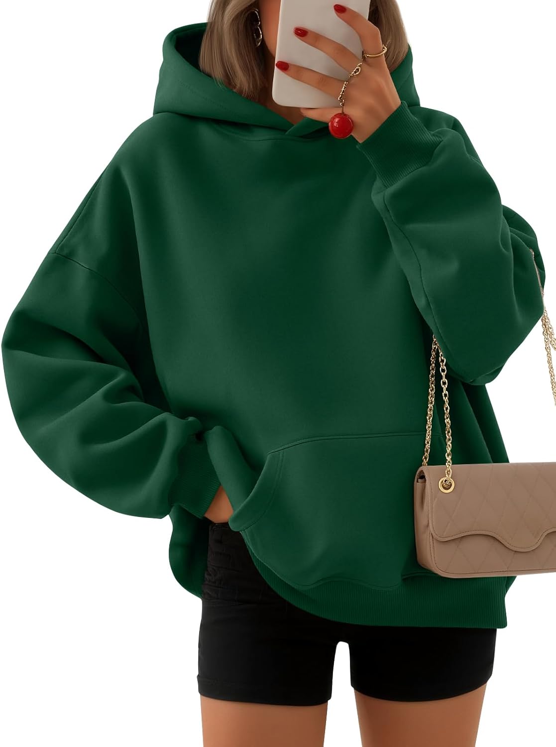 EFAN Womens Hoodies Oversized Sweatshirts Pullover Fleece Sweaters Long Sleeve Winter Fall Outfits Fashion Y2k Clothes