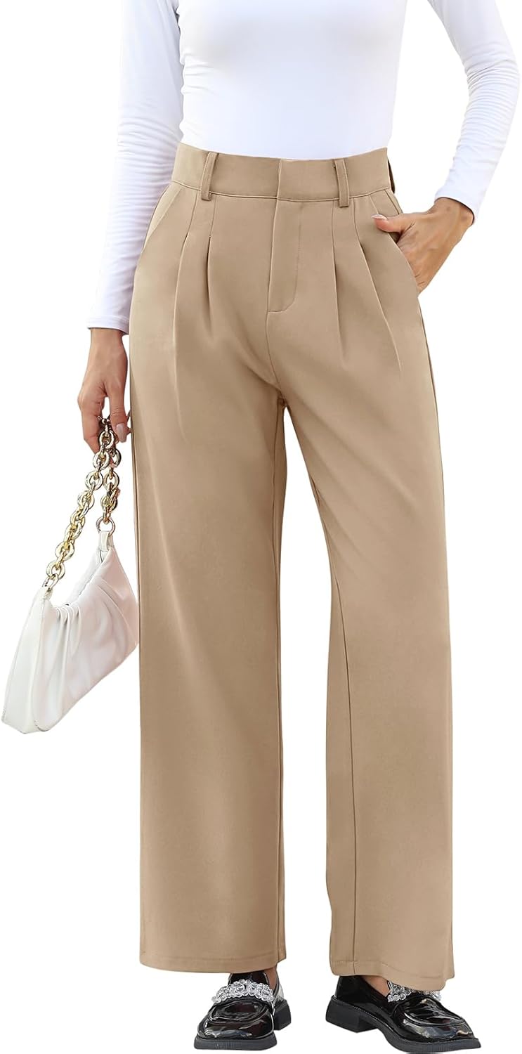 NIMIN High Waisted Work Pants for Women Business Casual Outfits 2025 Office Dress Pants Trousers with Pockets