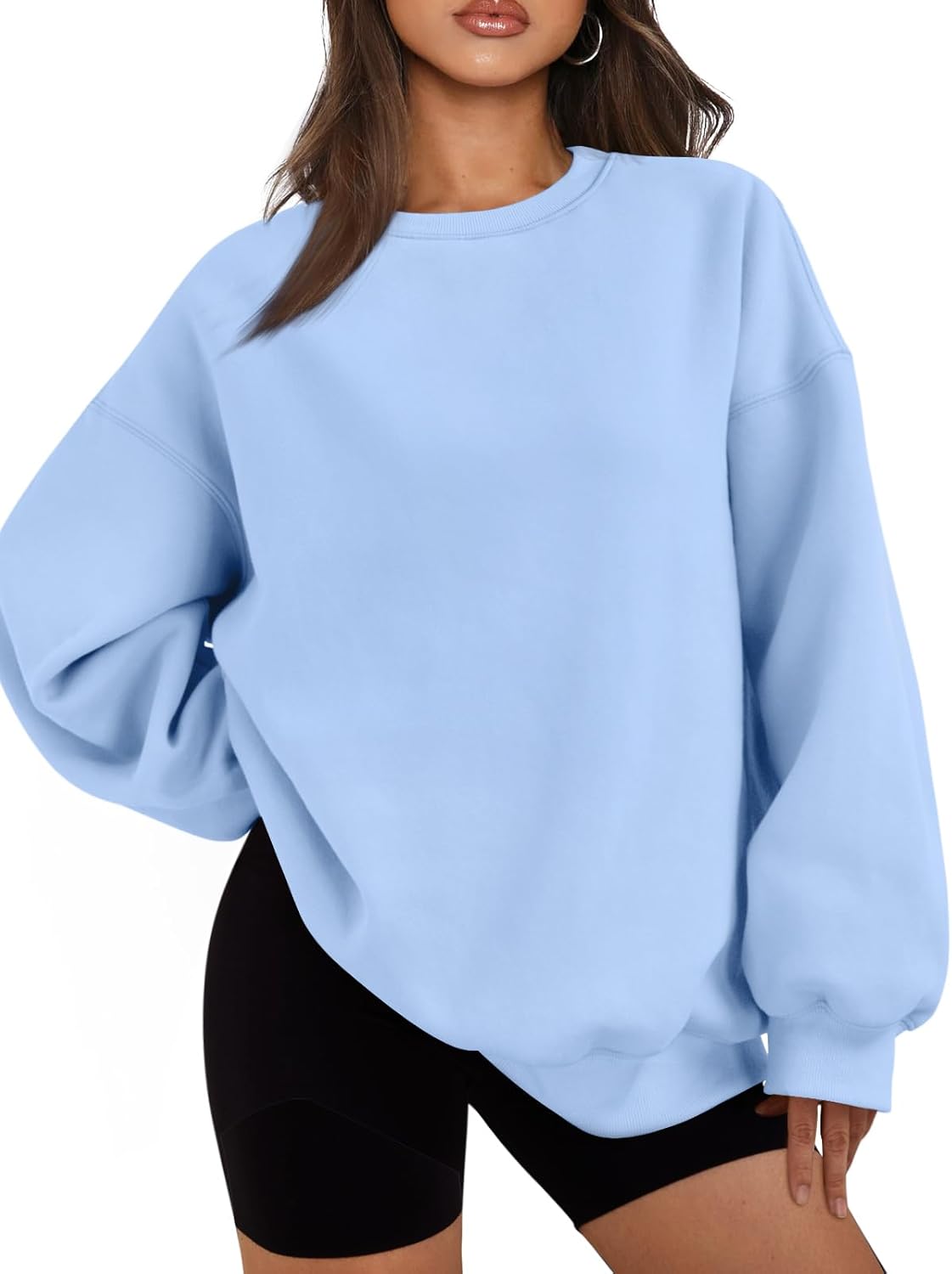 EFAN Womens Oversized Sweatshirts Hoodies Fleece Crewneck Sweaters Casual Tops Comfy Fall Fashion Outfits Winter Clothes 2025