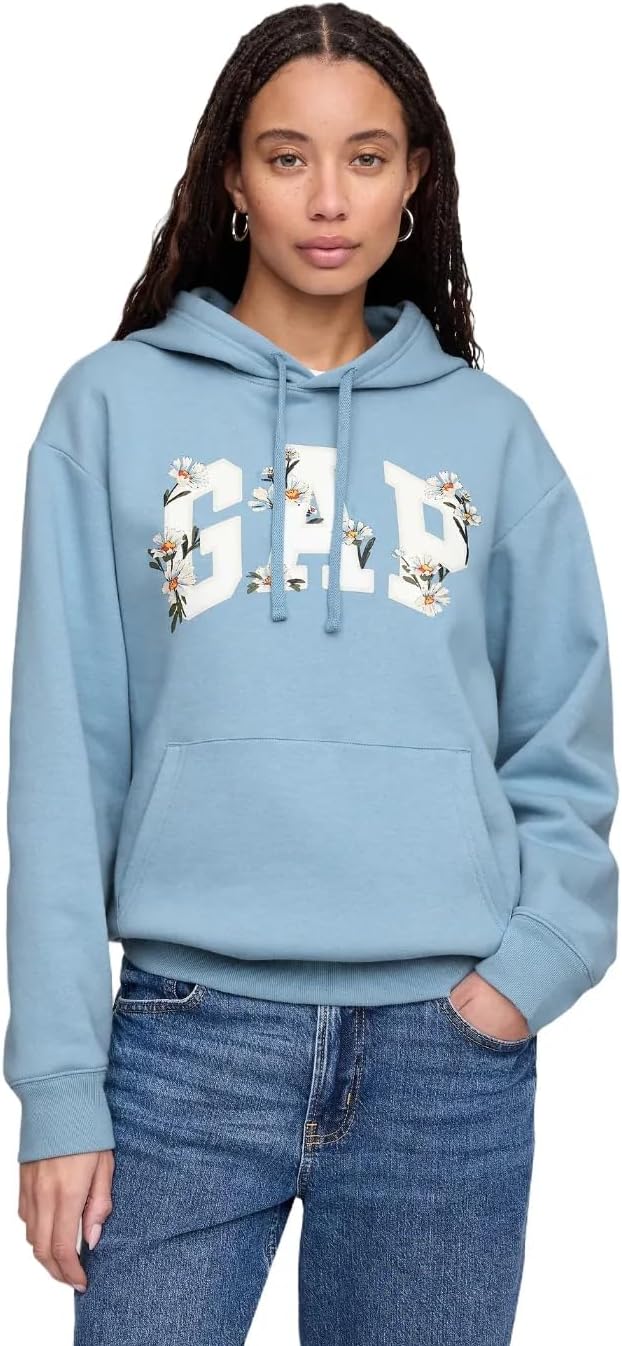 GAP Women's Logo Hoodie Hooded Pull-on Sweatshirt