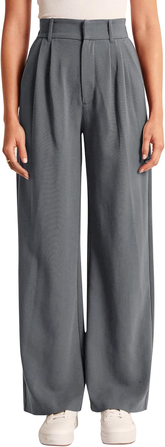 NIMIN High Waisted Work Pants for Women Business Casual Outfits 2025 Office Dress Pants Trousers with Pockets