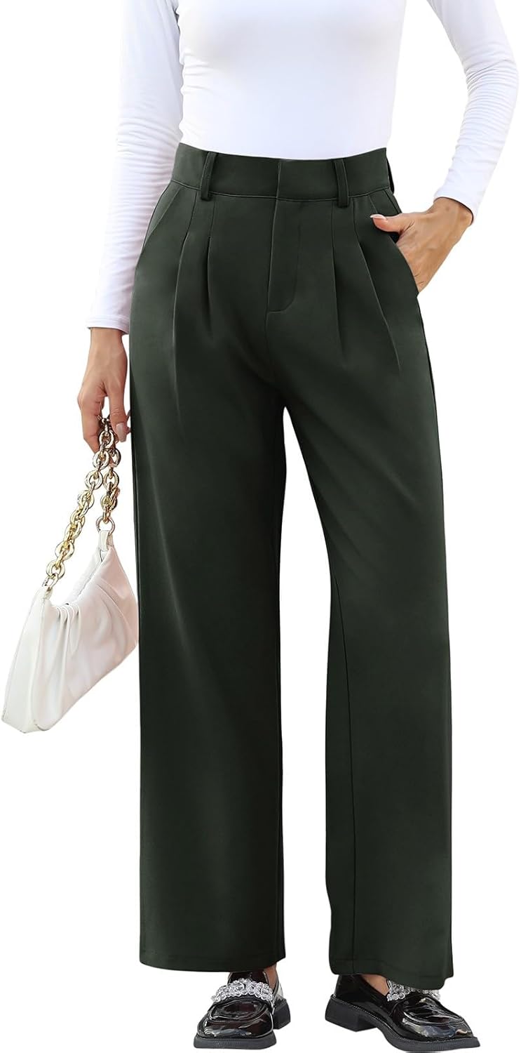 NIMIN High Waisted Work Pants for Women Business Casual Outfits 2025 Office Dress Pants Trousers with Pockets