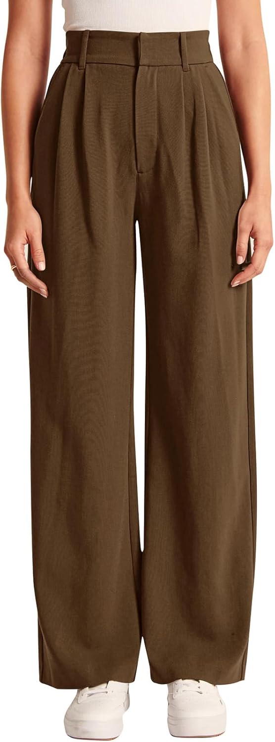 NIMIN High Waisted Work Pants for Women Business Casual Outfits 2025 Office Dress Pants Trousers with Pockets