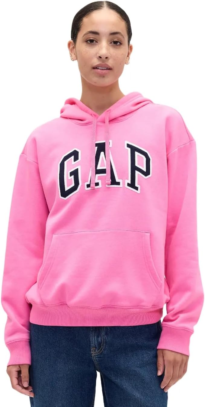 GAP Women's Logo Hoodie Hooded Pull-on Sweatshirt