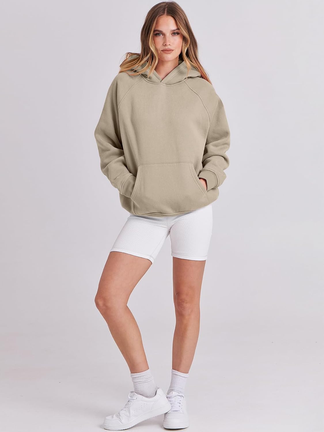 ANRABESS Women Hoodies Oversized Fleece Long Sleeve Comfy Casual Basic Pullover Sweatshirts 2025 Fall Outfits Y2K Clothes