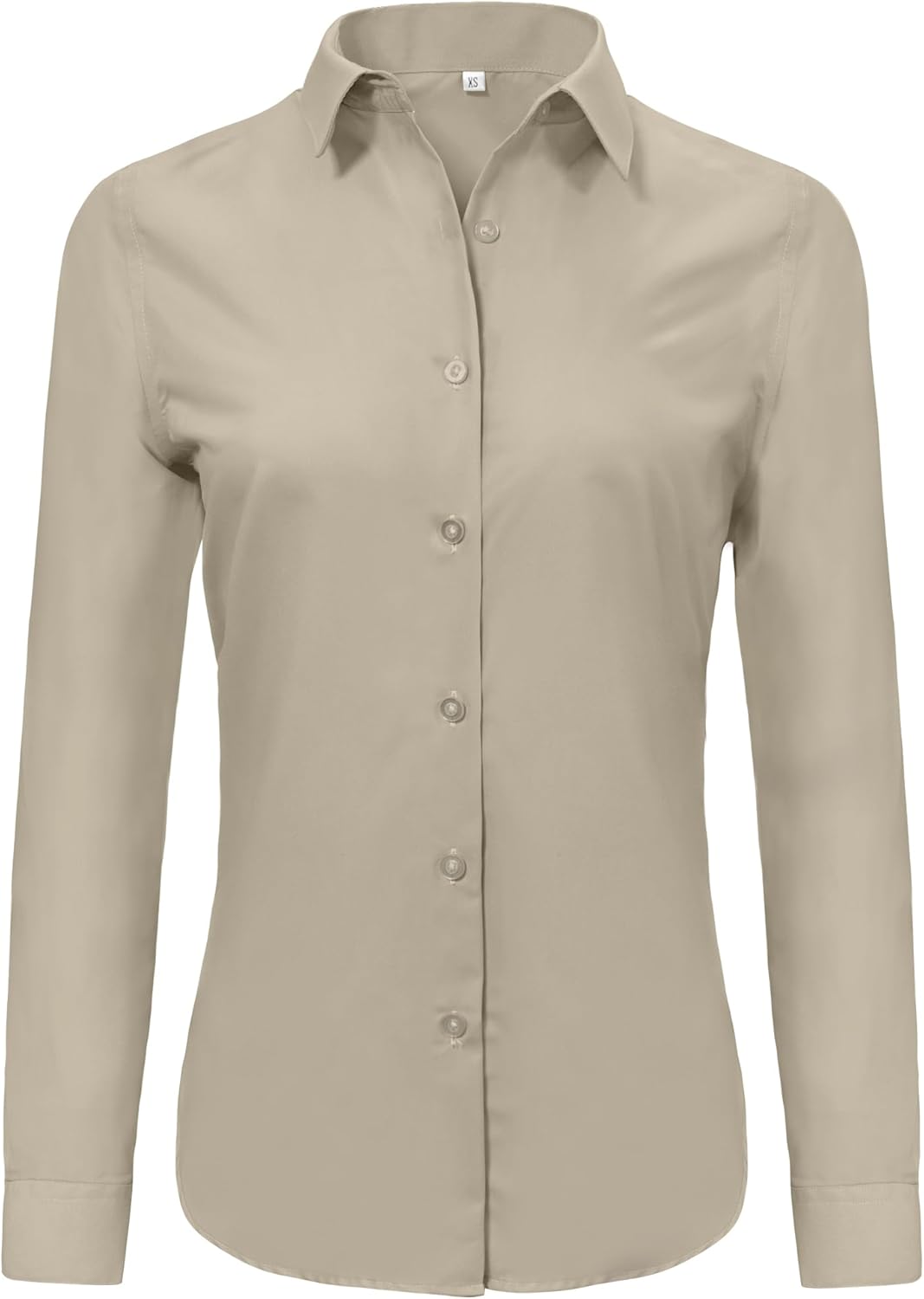 Ruisin Super Soft Wrinkle Free Button Down Shirts for Women Solid Long Sleeve Striped Formal Work Dress Blouses Tops