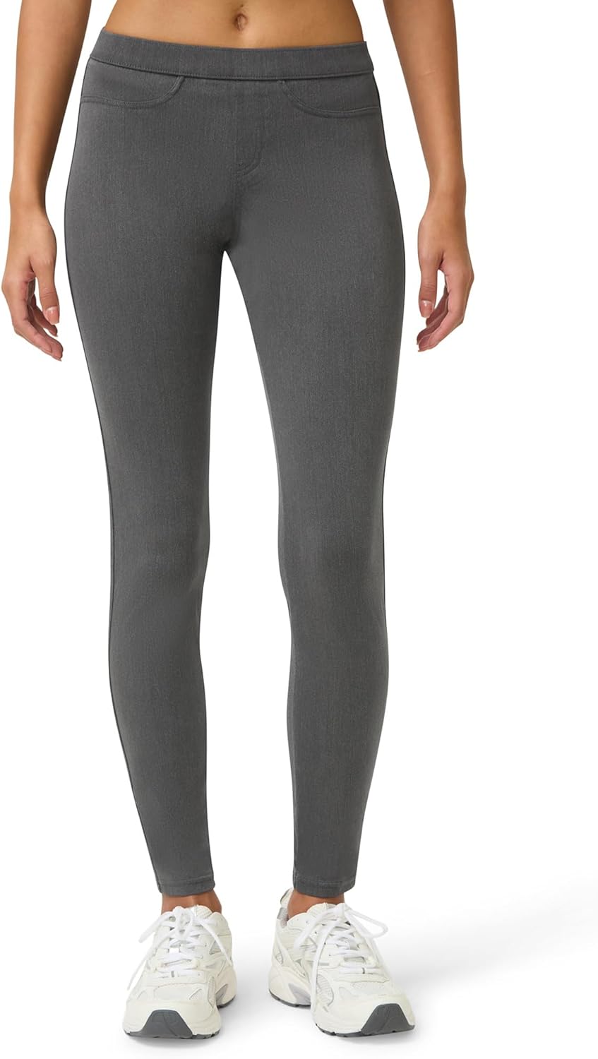 No Nonsense Women’s Classic Denim Leggings, Jeggings for Women with Real Back Pockets, High Waisted Stretch Jeans