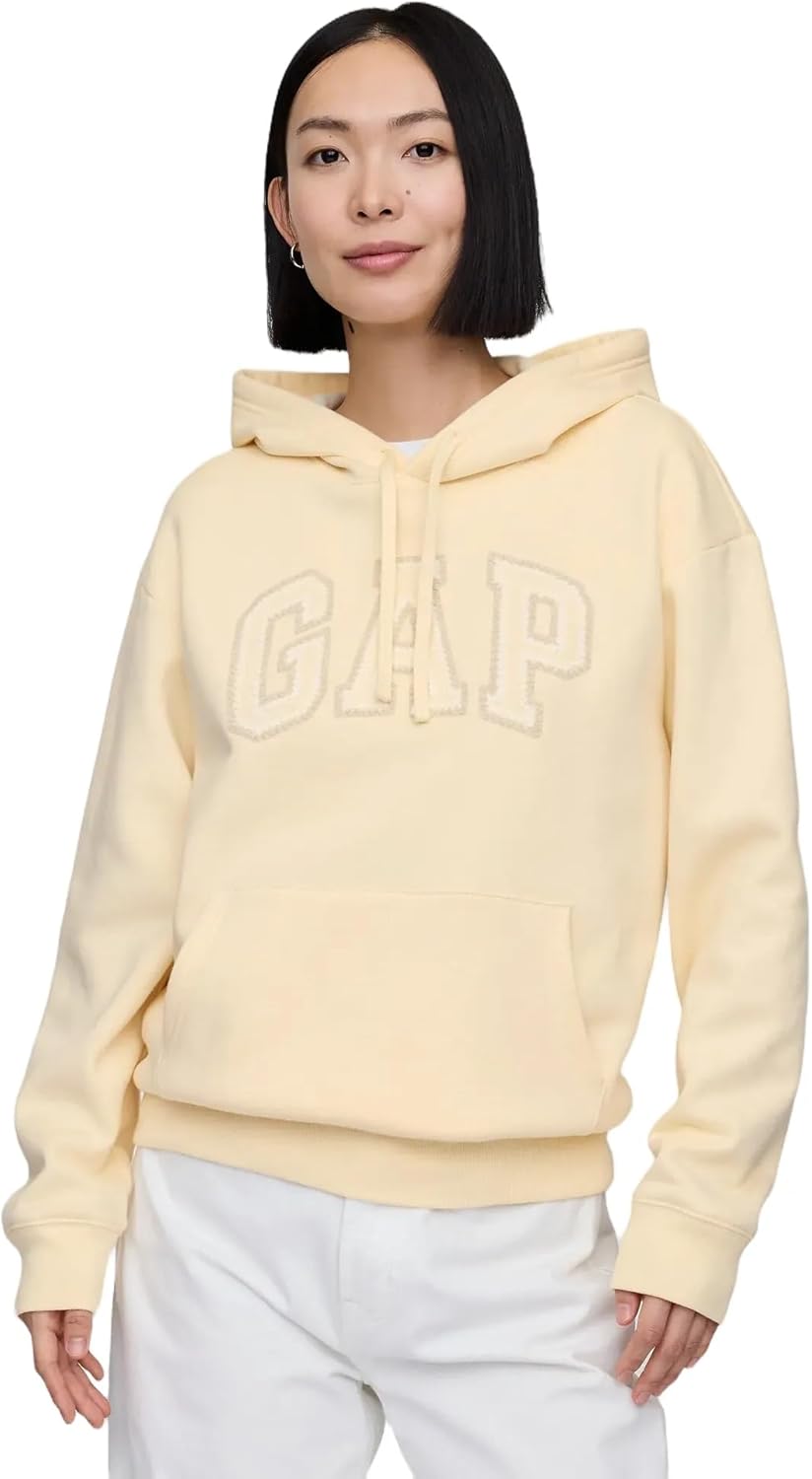 GAP womens Logo Hoodie Hooded Full Zip Sweatshirt