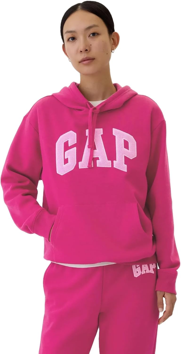 GAP Women's Logo Hoodie Hooded Pull-on Sweatshirt