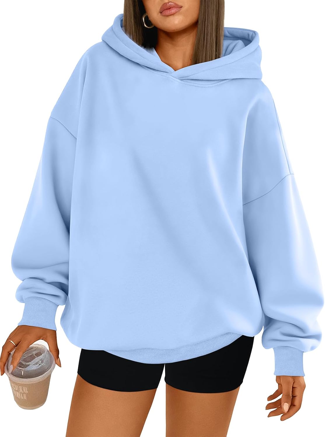 Trendy Queen Womens Oversized Hoodies Comfy Sweatshirts Fall Fashion 2025 Outfits Casual Tops Fleece Clothes with Pockets