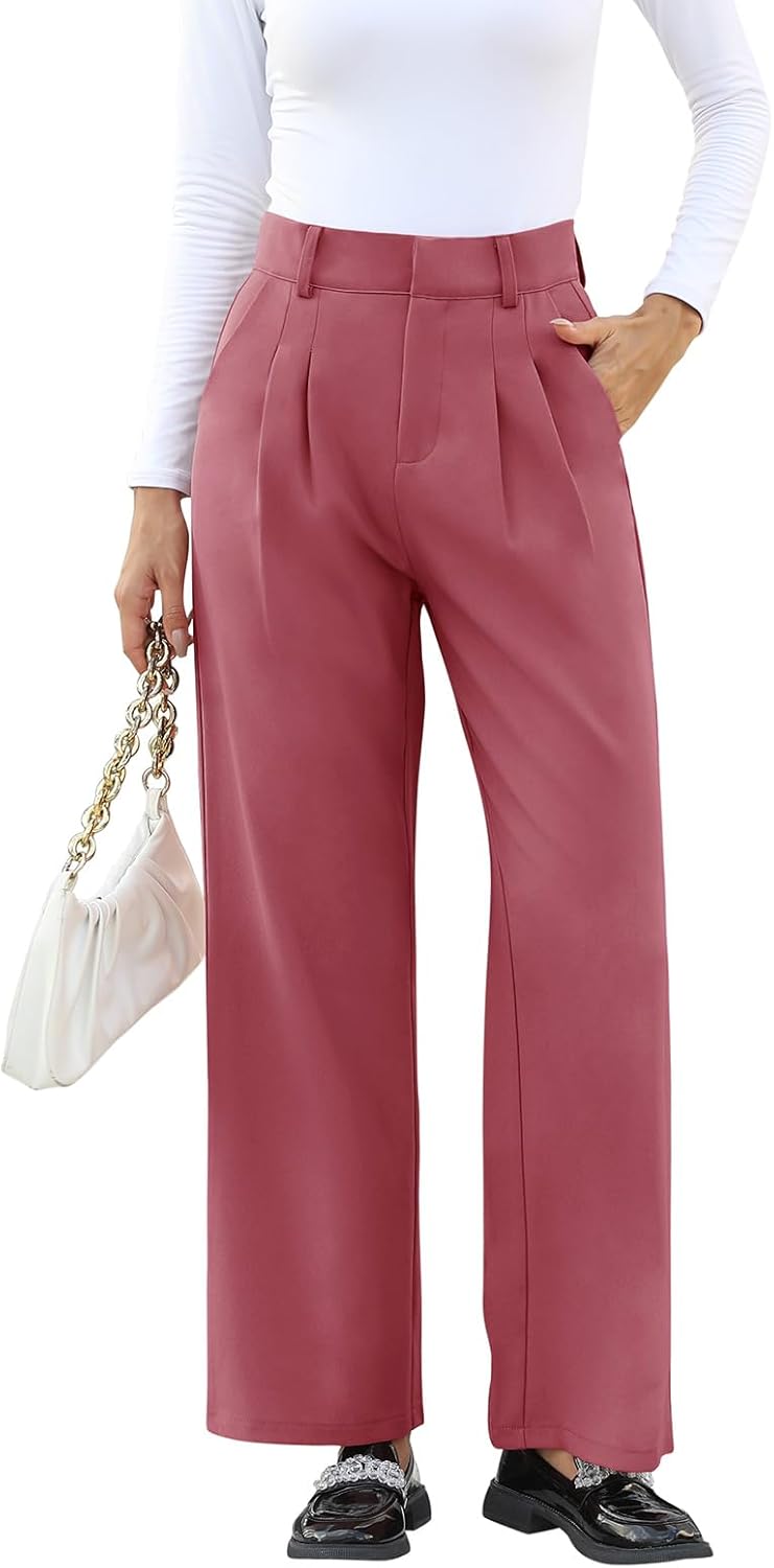 NIMIN High Waisted Work Pants for Women Business Casual Outfits 2025 Office Dress Pants Trousers with Pockets