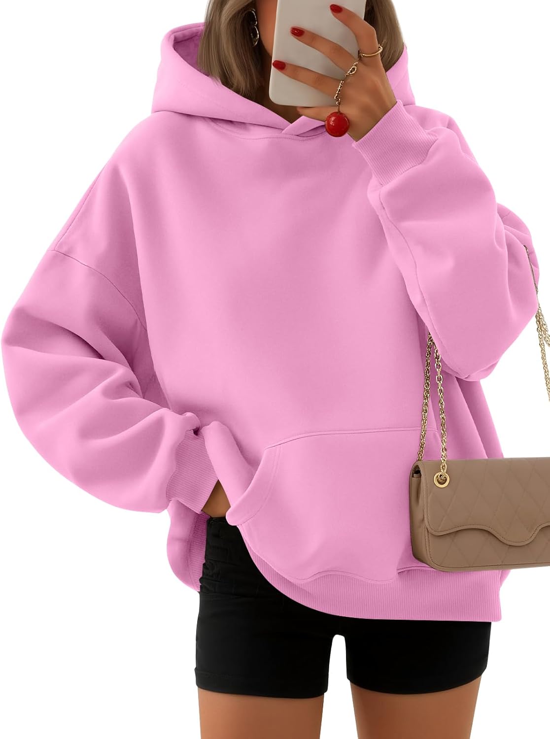 EFAN Womens Hoodies Oversized Sweatshirts Pullover Fleece Sweaters Long Sleeve Winter Fall Outfits Fashion Y2k Clothes