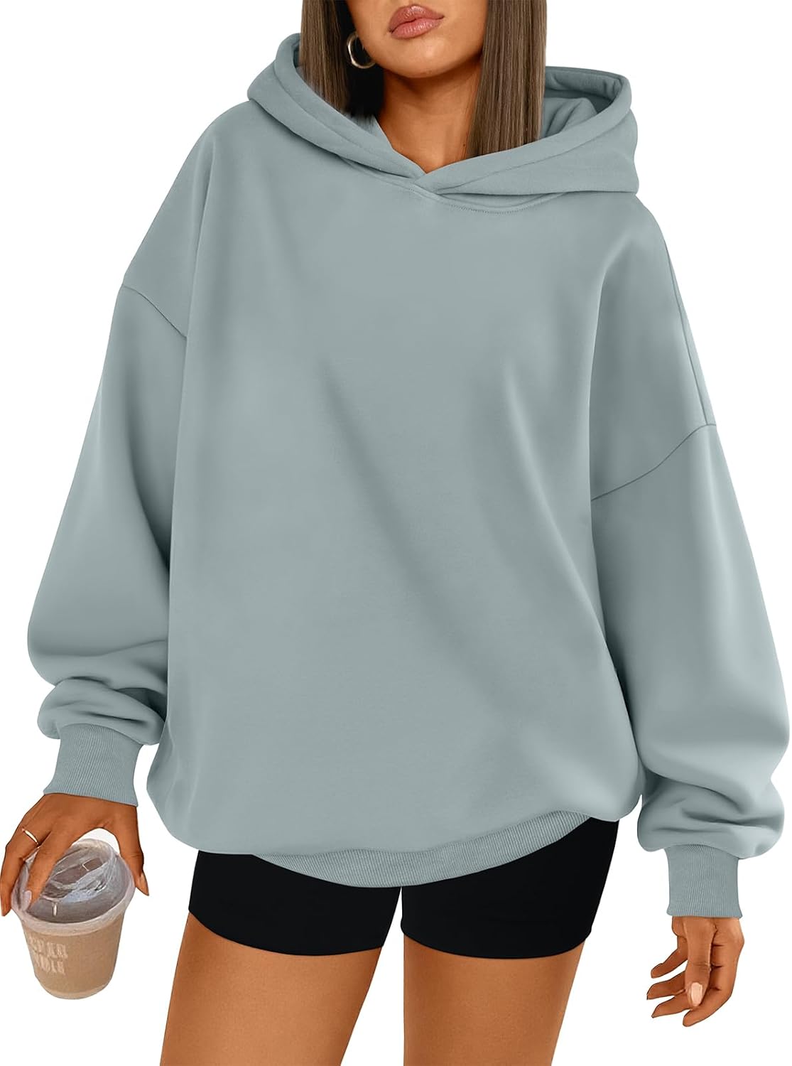 Trendy Queen Womens Oversized Hoodies Comfy Sweatshirts Fall Fashion 2025 Outfits Casual Tops Fleece Clothes with Pockets