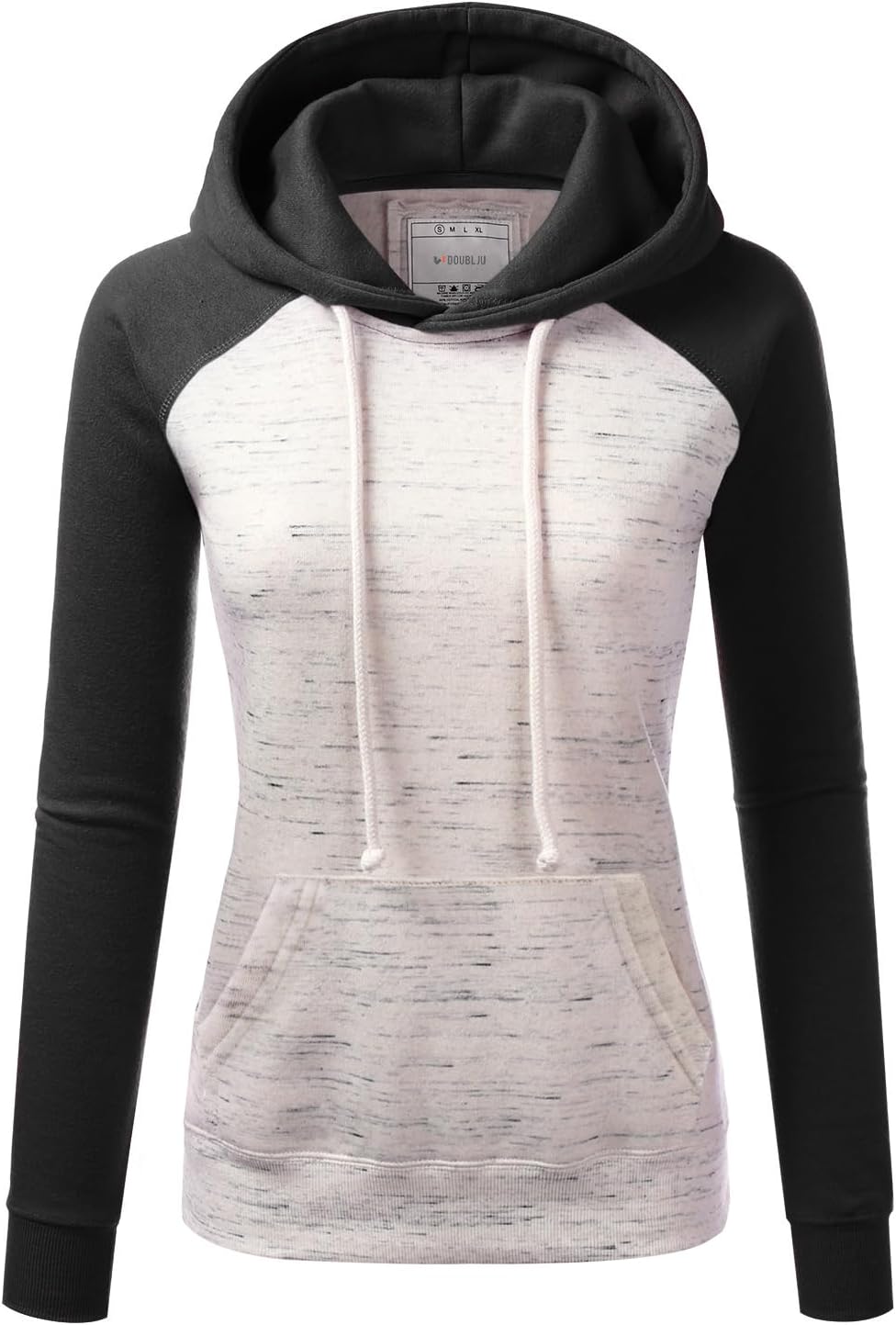 DOUBLJU Basic Lightweight Pullover Sweater Top Essential Comfy Casual Hoodie Sweatshirt for Womens Clothes with Plus Size