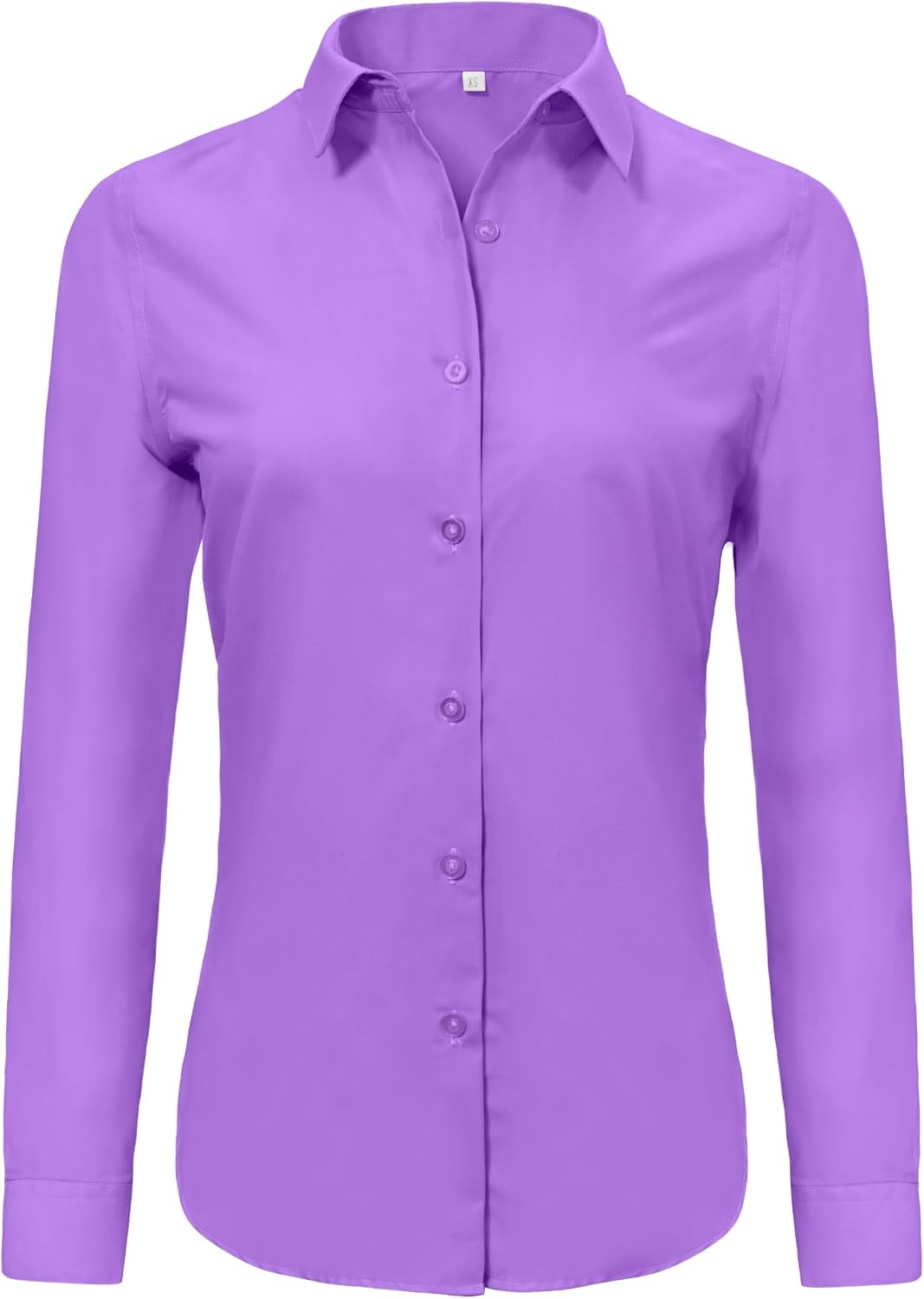 Ruisin Super Soft Wrinkle Free Button Down Shirts for Women Solid Long Sleeve Striped Formal Work Dress Blouses Tops