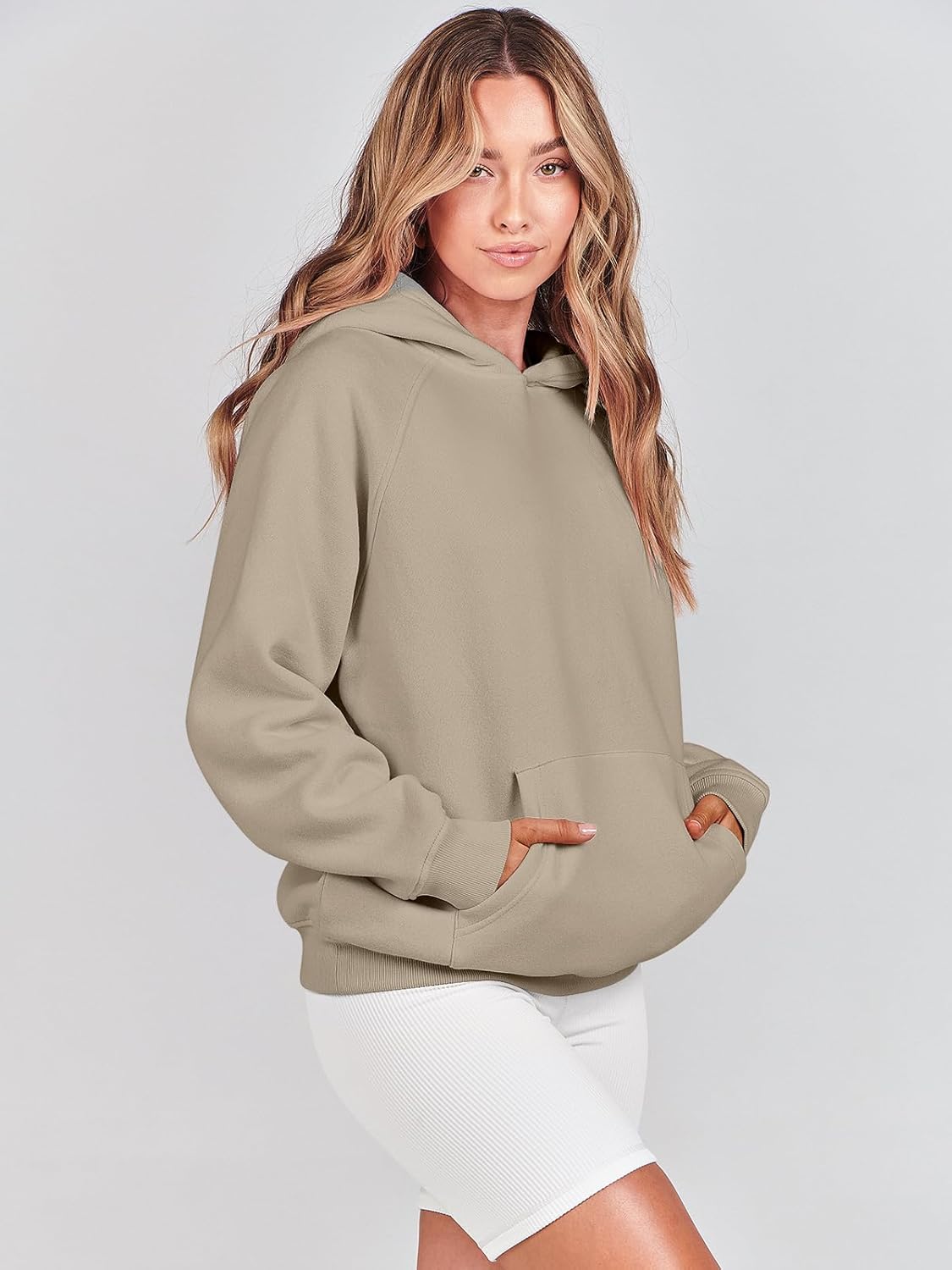 ANRABESS Women Hoodies Oversized Fleece Long Sleeve Comfy Casual Basic Pullover Sweatshirts 2025 Fall Outfits Y2K Clothes