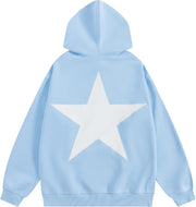 Aelfric Eden Star Hoodies Y2k Oversized Graphic Hoodies Aesthetic 90s Crewneck Sweatshirt Long Sleeve Pullover Tops