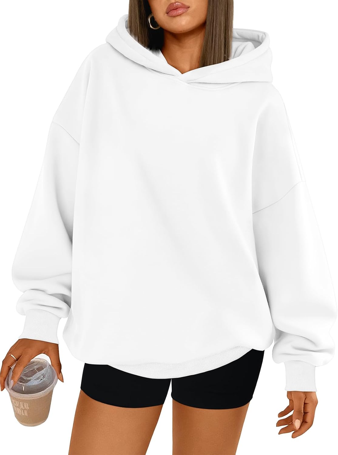 Trendy Queen Womens Oversized Hoodies Comfy Sweatshirts Fall Fashion 2025 Outfits Casual Tops Fleece Clothes with Pockets